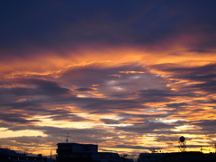 日常の非日常な夕焼け