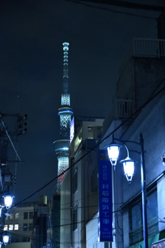 隙間から東京スカイツリー
