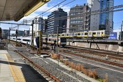 新宿駅にて2