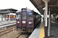 大間々駅にて