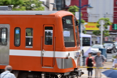 踏切通過