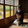 眺めながら