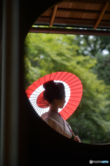 円窓から望む