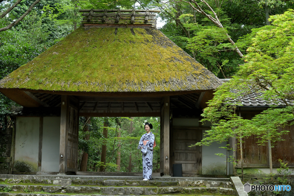 山門にて