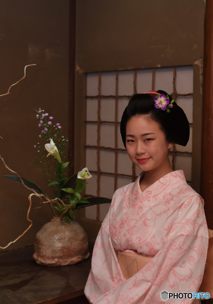 決め顔