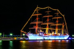 夜の海はいいですね