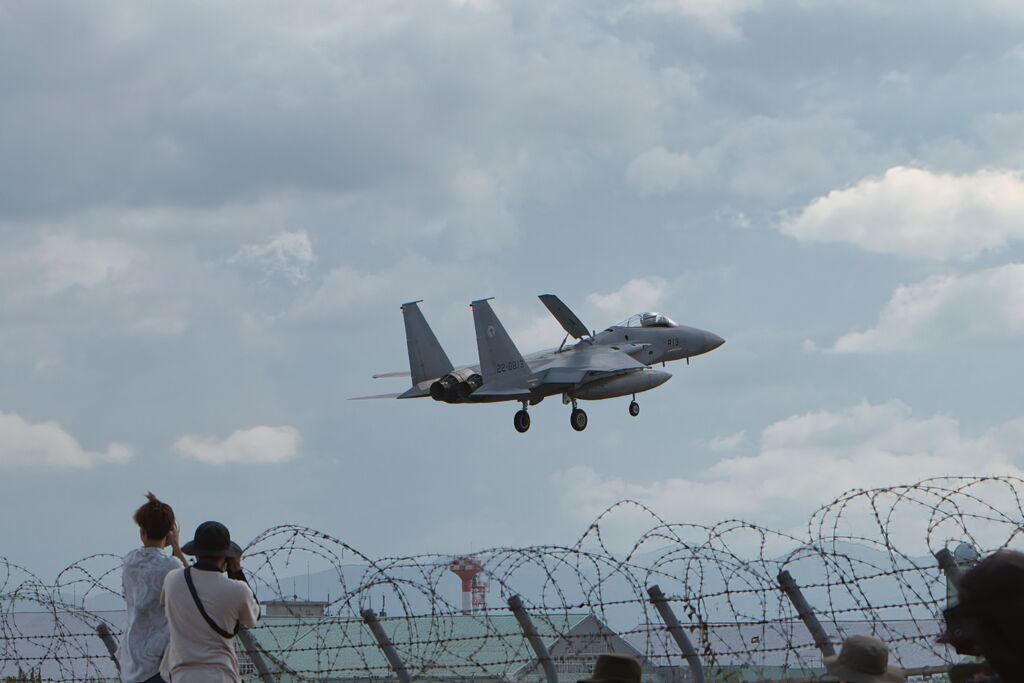 F-15　着陸前