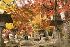 阿弥陀山清水寺の紅葉５