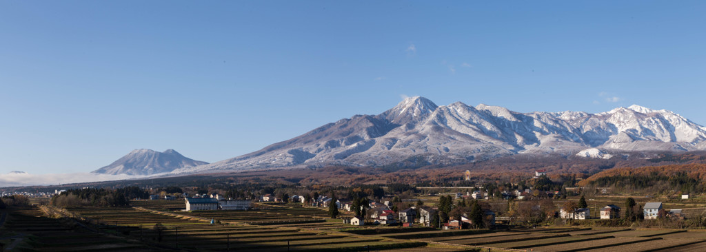 冠雪の山