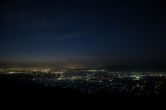 星空と散居村