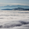 散居村の上の雲海