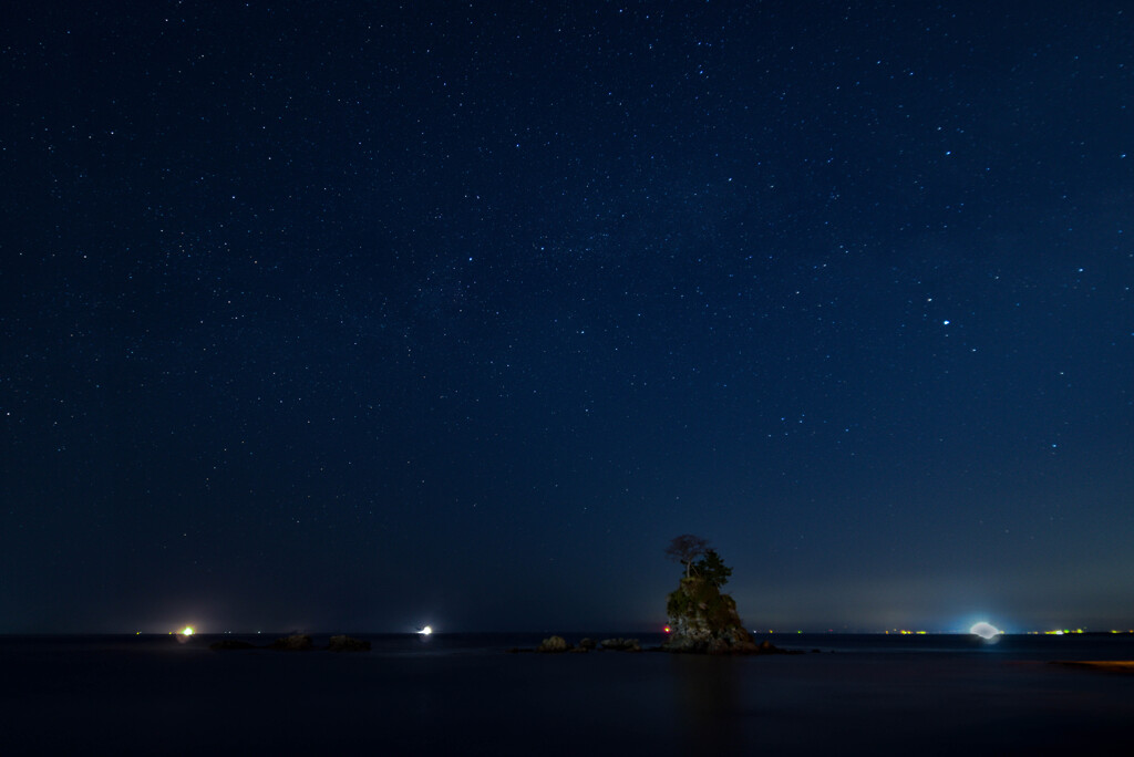 雨晴海岸の星空