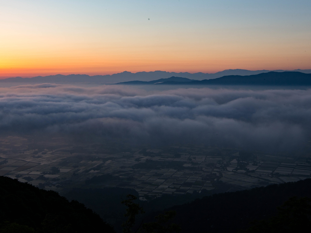 散居村の雲海