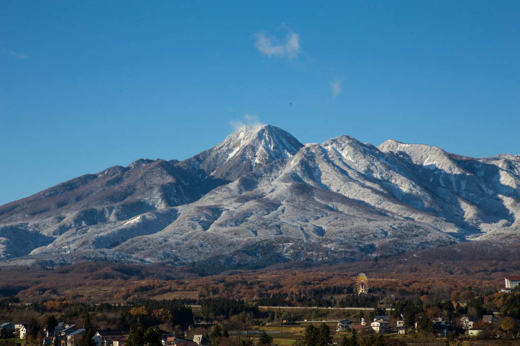 冠雪の妙高山