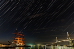 快晴の日は星空