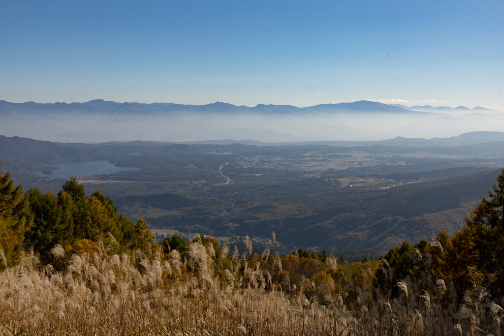霧の中の長野方面