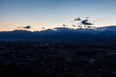 富山市 夜明け前