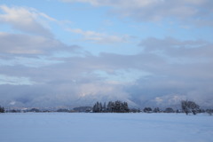 雪の晴れ間