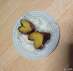 焼き芋ハート