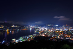 鍋冠山から長崎の夜景