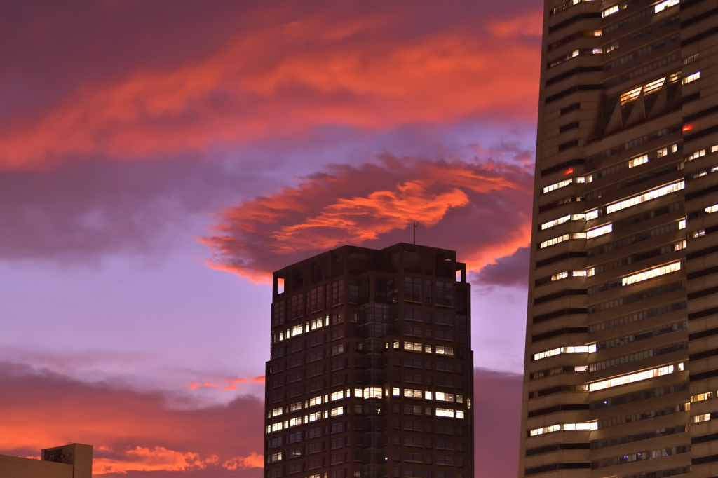 はまこれな風景　燃ゆる雲