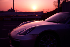 Sunrise on PORSCHE