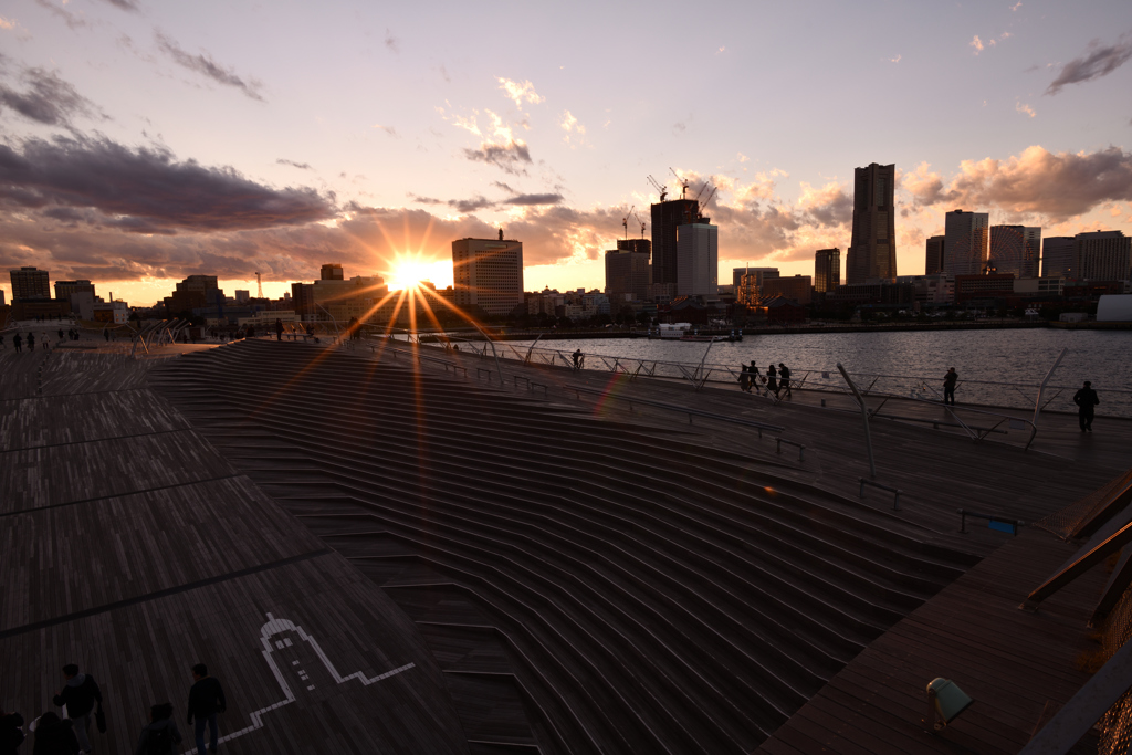 Sun Set over the くじらの背中