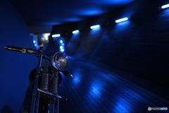 青のバイク2