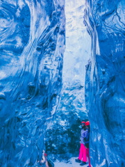 氷の洞窟　アイスランド