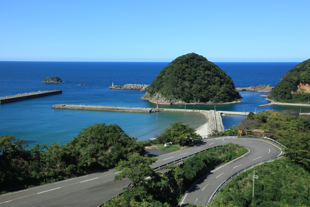 新温泉町　七坂八峠展望台から