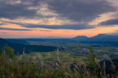 阿蘇の夕景