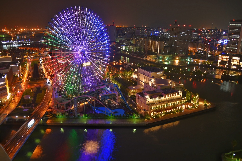 雨の横浜