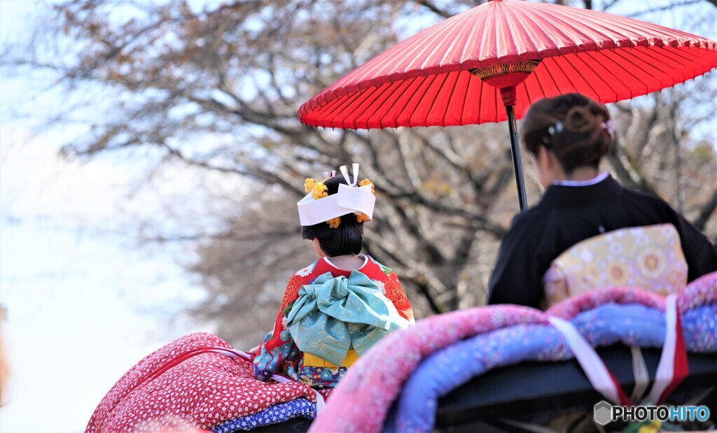 「お馬に揺られて行きました・・」