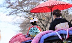 「お馬に揺られて行きました・・」