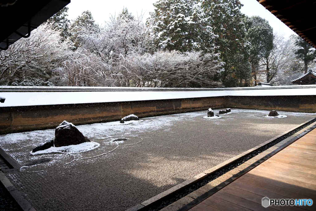 雪の石庭