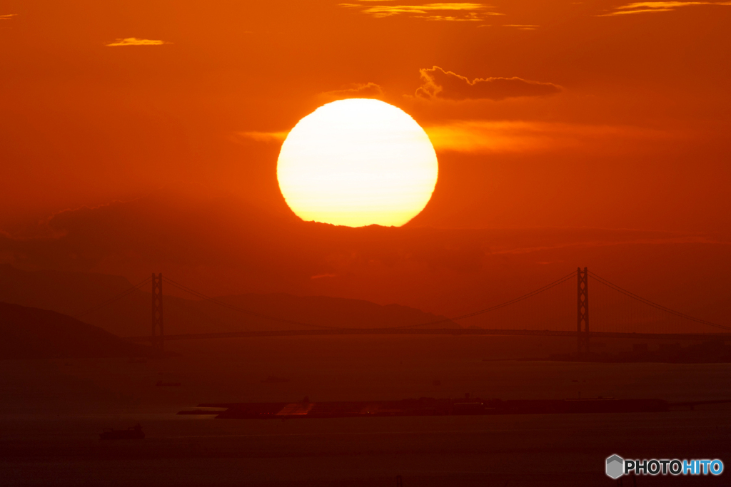 夕日