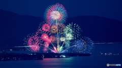ブルーモーメントの花火