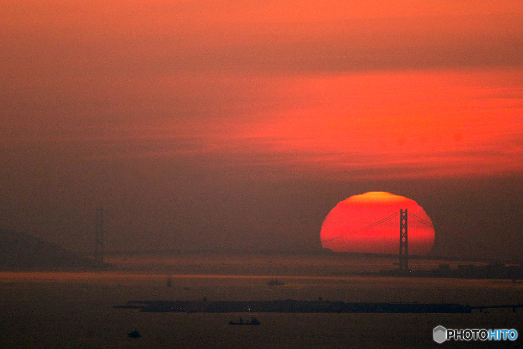 夕日