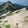常念岳へのコースと山ガール