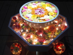 光の花手水♪3