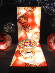 光の花手水♪4