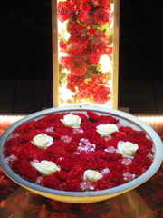 光の花手水♪1