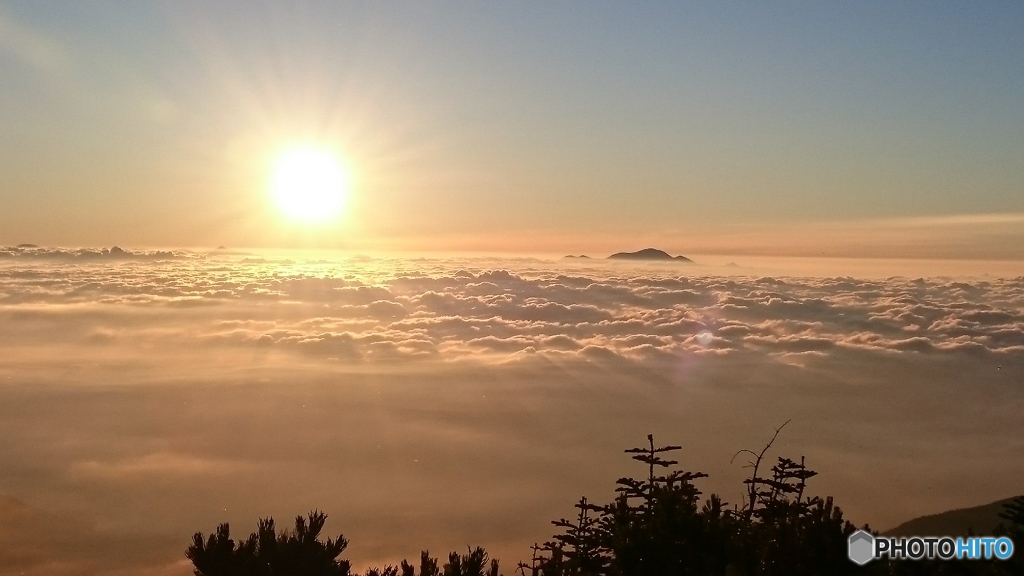 蝶が岳ご来光