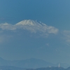 冬空に富士山