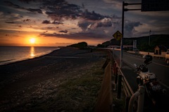 高知県 室戸からの夕日