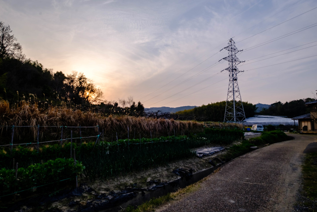 夕焼けと鉄塔 ＃1
