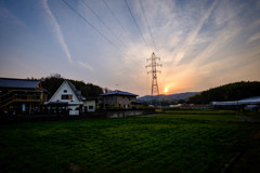 夕焼けと鉄塔 ＃2