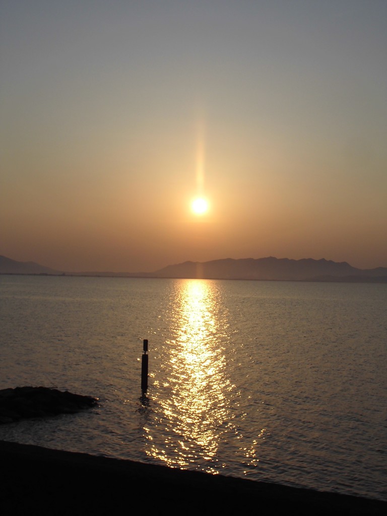 宍道湖の夕暮れ