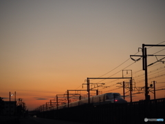 夕暮新幹線