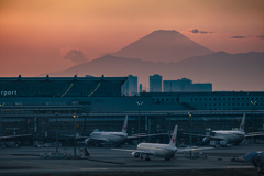 羽田からの富士山